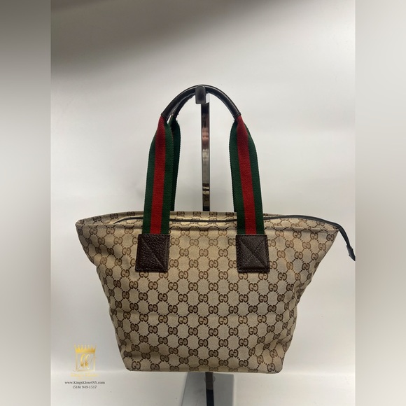 Gucci web GG sherryline tote bag - Picture 5 of 15